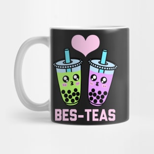 Funny Boba Tea Matching Couple Bubble Tea Besties Mug